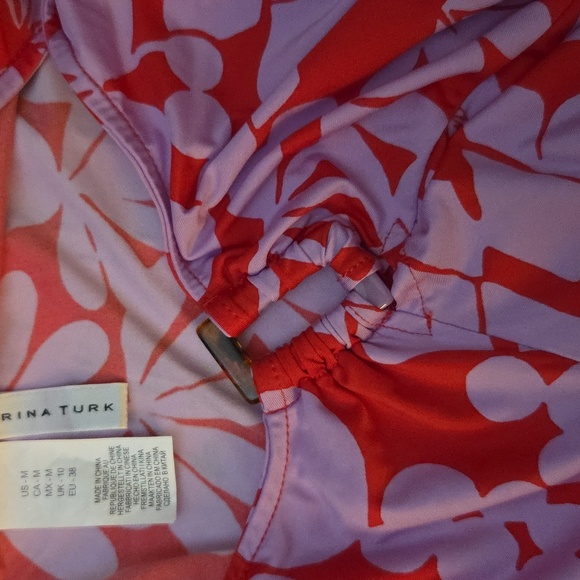 Trina Turk Bali Blossom Floral Swim Suit Cover Up Tunic Dress - Picture 4 of 5